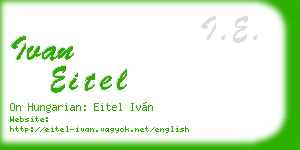 ivan eitel business card